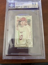 Mike Trout 2019  Allen & Ginter MINI Gold Border #10 BGS 9.5 True Gem+ POP 1 GEM