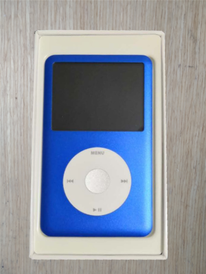 iPod classic第7世代 160GBからSD256GBに 青 ブルー Apple iPod