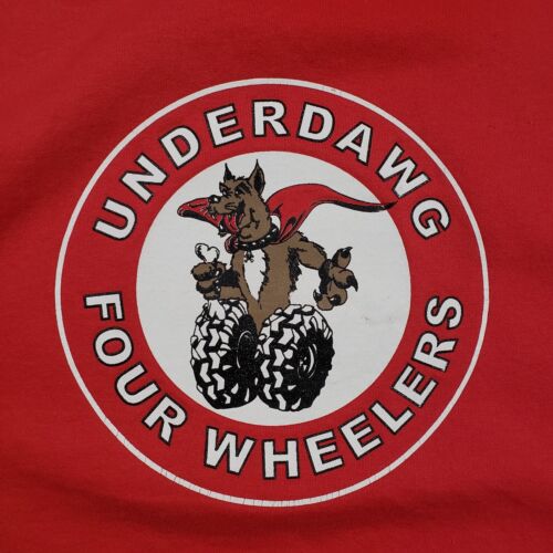 CHAMPION Sudadera con Capucha Para Hombres XL Roja Sudadera con Capucha UNDERDAWG FOUR WHEELERS - Imagen 8 de 13