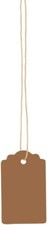 500 Strung Price Tags 1 ½” x 1” Kraft White Back String Merchandise Pricing Tag