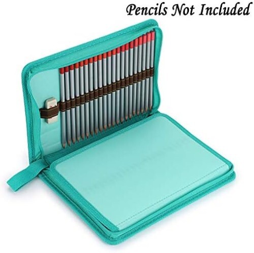 "BTSKY® Portable Canvas Pencil Case, 72 Slot Large Capacity for Watercolor Penc - Picture 4 of 7