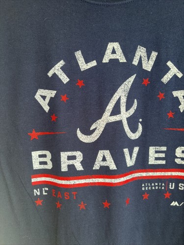 NEW Majestic MLB officially licensed Atlanta Braves long-sleeve t-shirt size XL - Picture 5 of 13