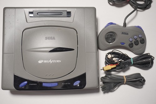 Sega Saturn console gray boxed HST-0001 Japan SS system US Seller - Picture 8 of 13