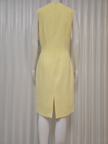 New Antonio Melani Gretta Sleeveless Yellow Sunlight Sheath Dress Size 4 - Picture 12 of 24