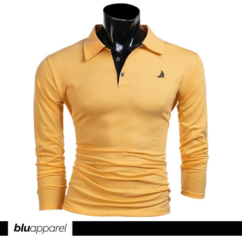 2 Pack Mens Polo Shirts Long Sleeve Multipack Golf Polo for Men T-Shirt UK Grey - Picture 14 of 15