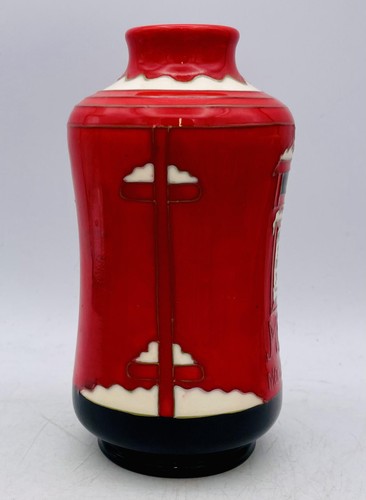 Rare MOORCROFT Collectors Club CHRISTMAS POST BOX Vase 2008 - Picture 2 of 4