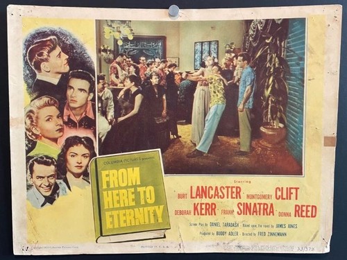 From Here to Eternity Lobby Card Clift Lancaster Kerr Reed *Hollywood Posters* - Picture 1 of 3