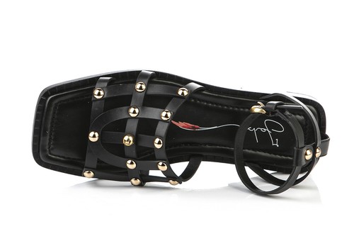 Fabi Leather Italian Sandals New Collection Black - Picture 8 of 11