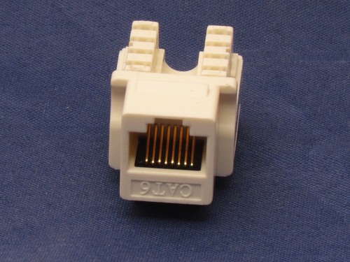 50 X Pcs lot Beige Keystone Jack CAT6 Network Ethernet 110 Punch Down 8P8C RJ45 - Picture 10 of 10