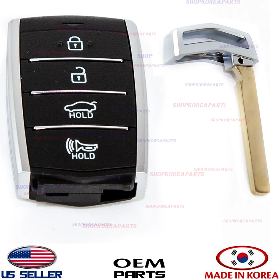 Genuine OEM Smart Key Fob w/ Emergency Key Blank 18–20 Genesis G80 95440D2000BLH - Image 3 of 4