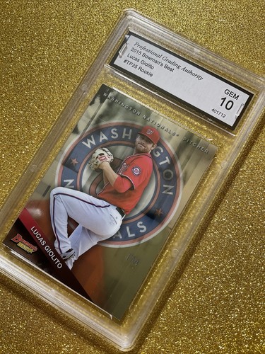 2015 BOWMAN’S BEST LUCAS GIOLITO ROOKIE GEM PGA 10 MINT C STORE #TP25 RC READ - Picture 2 of 4