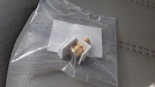 50X Monoprice Item# 6542 Modular F-Type Keystone Jack RG6 RG59 (Lot of 50) - Picture 2 of 3