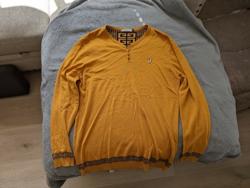 Versace Collection - Langarm V-Ausschnitt Gr. M US Gold   - Bild 1 von 4