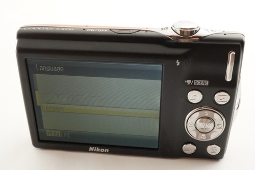 Nikon COOLPIX S3000 Orange In Box With 4GB SDHC Card from Japan #1557 - Picture 11 of 16