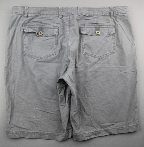 Pantalones cortos Eddie Bauer 2018 Bermuda Ripstop gris elástico talla 18 (MSR 41x10) - Imagen 7 de 9