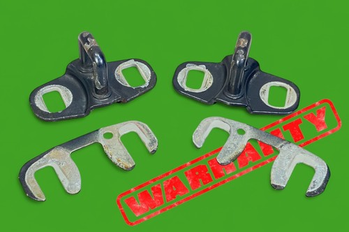 90-2002 Mercedes R129 SL500 Front Hood Latch Support Bracket Catch Lock Pair 2 - 第 1/8 張圖片