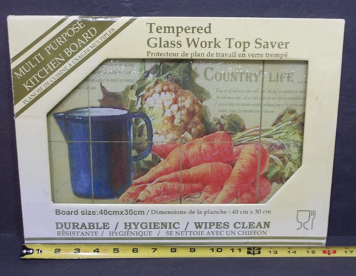 New Readon Products Tempered Glass Multi-Purpose Kitchen Board Cutting Chop - Picture 4 of 6