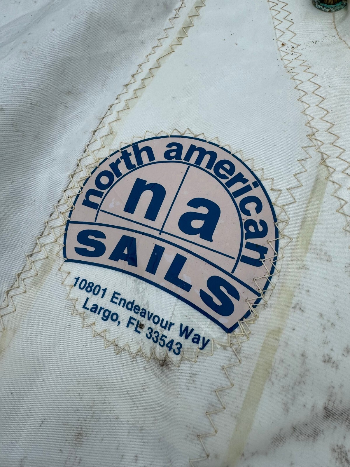 North American Sail Hank on Jib (Luff 19'8" Leech 15'8" Foot 8'10") eBay