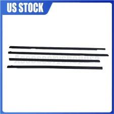 For 08-09 Pontiac G8 GT GXP Lower Door Window Reveal Molding Weatherstrip Black