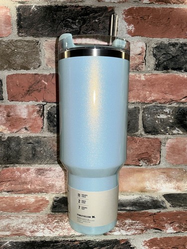 Stanley Blueberry Milk Shimmer 40 oz SS H2.0 Flowstate Quencher Tumbler NIB 💙 - Picture 4 of 19
