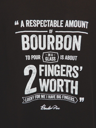 Knob Creek Bourbon 2 Fingers' Worth Brown Short Sleeve T-shirt Cotton SZ L NEW - Picture 3 of 5