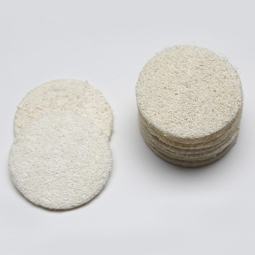 6/24/72pcs Natural Loofah Luffa Facial Complexion Skin Disc Disk Pads Exfoliator - Bild 1 von 5