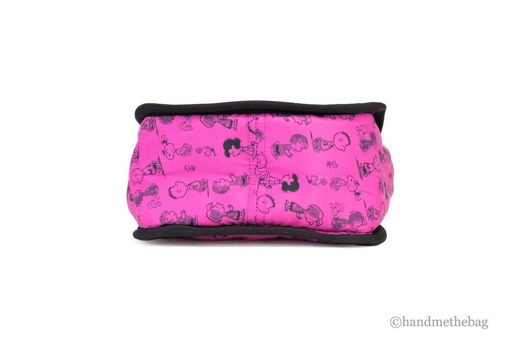 Marc Jacobs X Peanuts Mini Fuchsia Fedora Puffy Nylon Tote Convertible Handbag - Picture 5 of 8