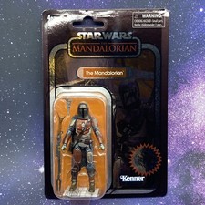 Star Wars Walmart Exclusive Vintage Collection Carbonized THE MANDALORIAN Figure