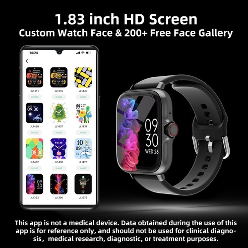 montre connectée intelligente, podomètre pour iPhone et Android, sport - Photo 7/10