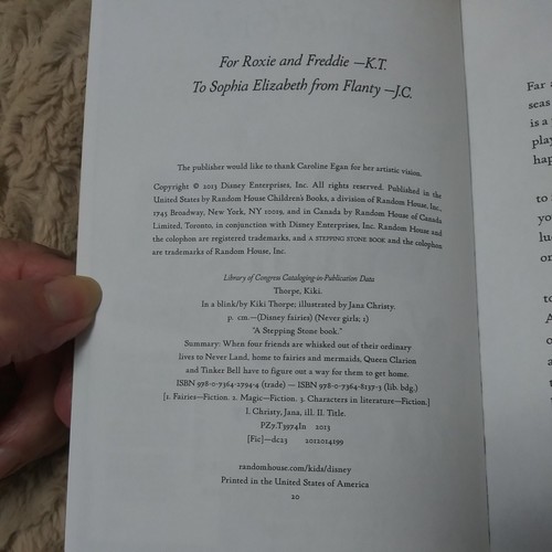 Lot of 3 Disney THE NEVER GIRLS Series Chapter Books by Kiki Thorpe - Picture 4 of 10