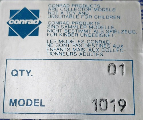 Conrad 1019 R.V.M.H. CO 3 1/4 Hastings on-hudson, die-cast 1:43 - Foto 2 di 3