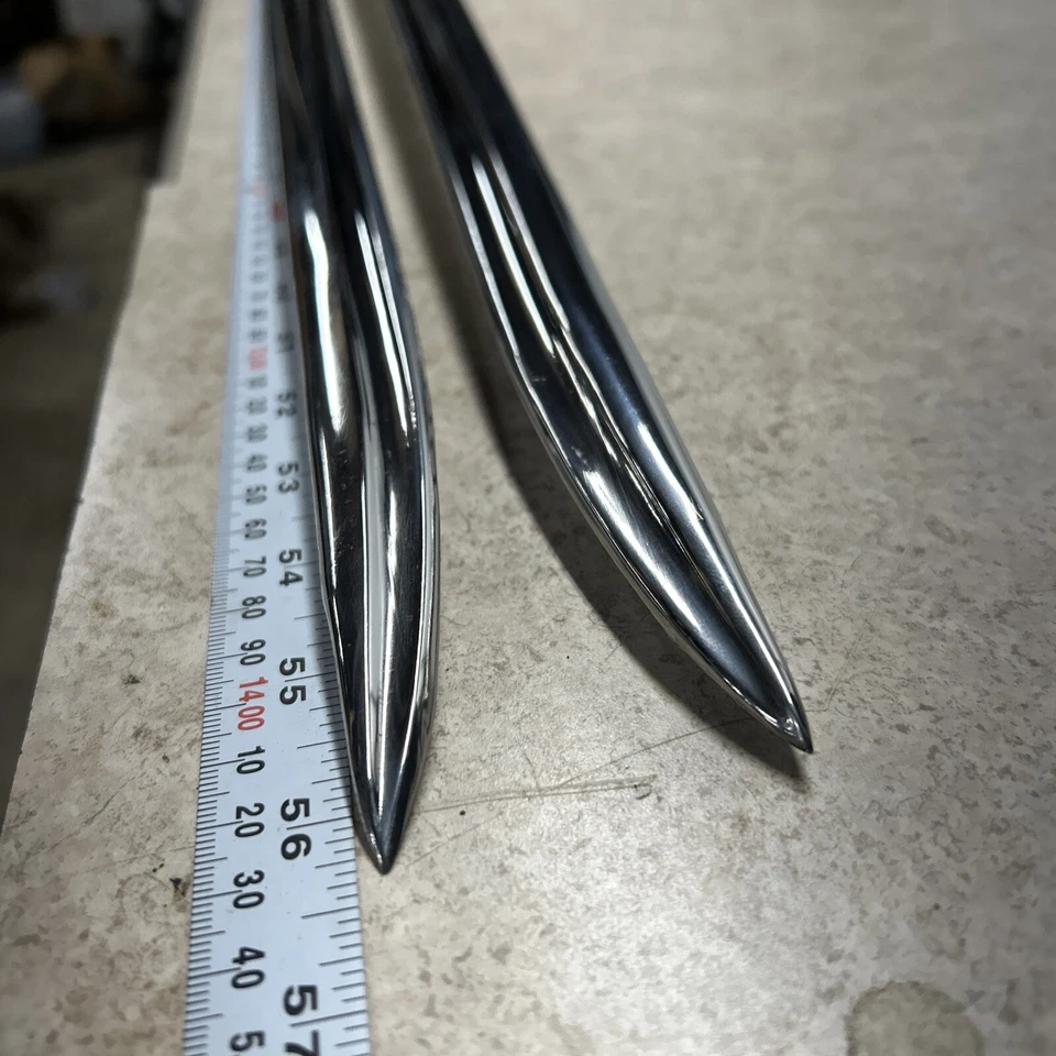 ? 1939 LaSalle 50 or Cadillac 61 Left and Right Hood Side Trim Moldings 56-3/8”? - Image 3 of 4