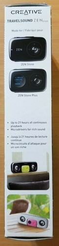 Creative Travelsound Zen Stone stereo portable speaker black NEW SEALED - Picture 3 of 9