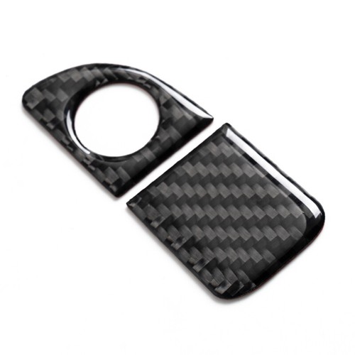 2PCS REAL Carbon Fiber Storage Box Handle Cover Trim For Dodge Charger 2011-2014 - Foto 10 di 13