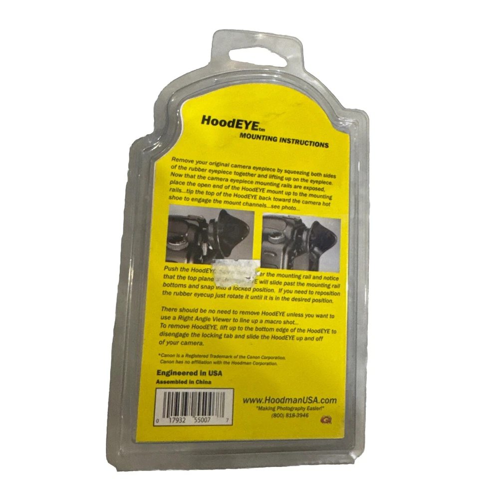 Hoodman HoodEYE H-EYEN22S DSLR Camera Eyecup for Nikon Square Eyepieces - Image 2 of 2