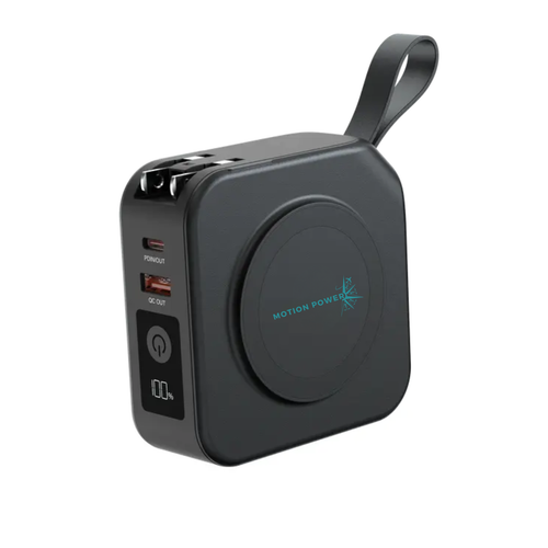 Wireless Travel Power Bank Charger 10000Mah With Snap adaptor and Travel pouch - Picture 17 of 23