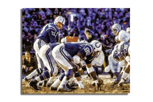 Johnny Unitas Baltimore Colts Quarterback Indianapolis Colts NFL Football 2MC1 - Picture 9 of 20