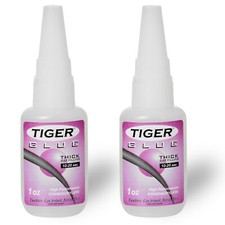 TIGER Glue for Billiard Pool Cue Tips 1 oz, 2-Pack - AUTHORIZED DEALER