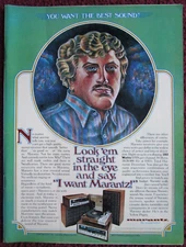 1977 MARANTZ Home Stereo Components Print Ad ~ You Want the Best Sound ART