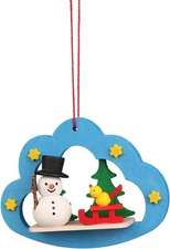 Alexander Taron Christmas Ornament-SNWMN in Cloud Each