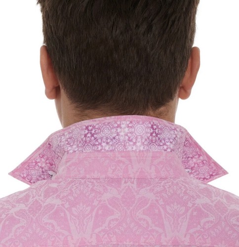 Robert Graham Men's Highland Long Sleeve Button Down Shirt Light Pink Small - Picture 4 of 9