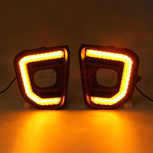 For Ford Everest U704 2022 23+ LED Fog Lamp Cover DRL Driving Daylight With Turn - Picture 11 of 11