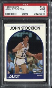 John-Stockton-1989-Hoops-Basketball-140-PSA-9-Mint