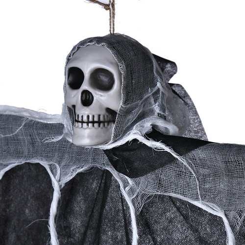 11.8FT Halloween Spider Web With Spider and Hanging Skeleton Phantom Decor | USA - Picture 42 of 47