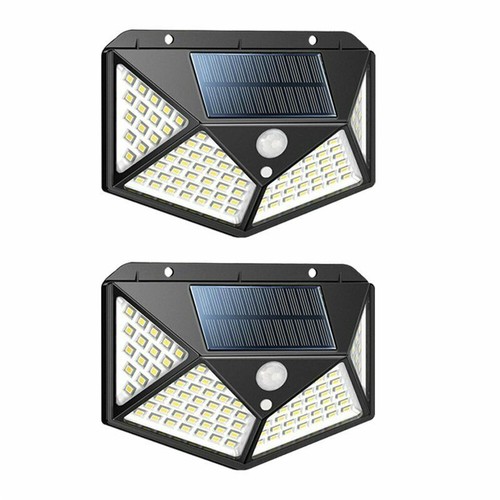 10x Solar Power 100LED Light PIR Motion Sensor Outdoor Security Lamp Wall Garden - Picture 12 of 17