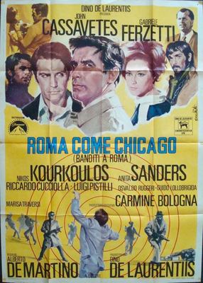 BANDITS IN ROME ROMA CONTRE CHICAGO Italian 2F movie poster 39x55JOHN  CASSAVETES | eBay