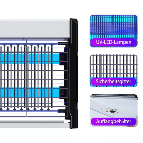 UV Insektenvernichter Elektrischer Insektenfalle Fliegenfalle Motten Mückenlampe - Bild 7 von 11