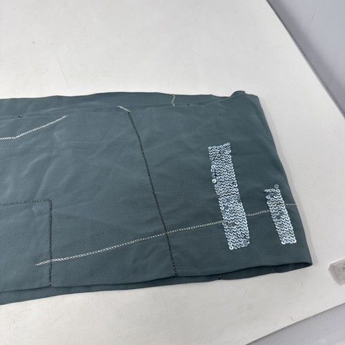 NWT Banana Republic 100% Silk Blue (?) Sequin Scarf with Long Fringe $78.00 - Picture 7 of 13