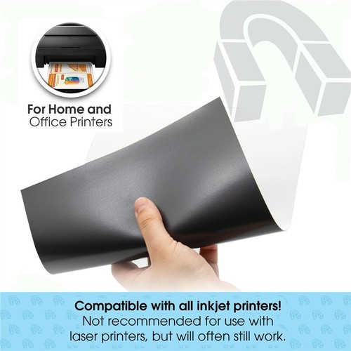 5 A4 Magnetic Inkjet Photo Paper Sheets MATT Printable Fridge Magnet, Printing - Afbeelding 4 van 6