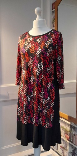 Ronni Nicole Red Multi Dress Tunic Size 14 - Picture 3 of 5